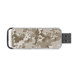 Tan Army Camouflage Portable Usb Flash (two Sides)