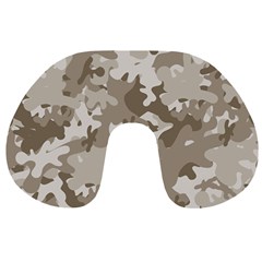 Tan Army Camouflage Travel Neck Pillow by mccallacoulture