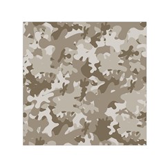 Tan Army Camouflage Small Satin Scarf (square) by mccallacoulture