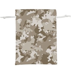 Tan Army Camouflage  Lightweight Drawstring Pouch (xl) by mccallacoulture