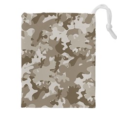 Tan Army Camouflage Drawstring Pouch (5xl) by mccallacoulture