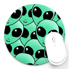 Alien Round Mousepads by Sapixe