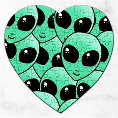 Alien Jigsaw Puzzle (heart) by Sapixe