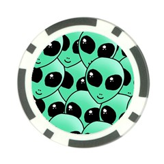 Alien Poker Chip Card Guard by Sapixe