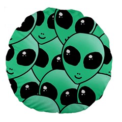 Alien Large 18  Premium Round Cushions by Sapixe