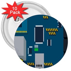 Amphisbaena Two Platform Dtn Node Vector File 3  Buttons (10 Pack)  by Sapixe