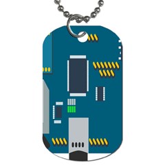 Amphisbaena Two Platform Dtn Node Vector File Dog Tag (one Side) by Sapixe