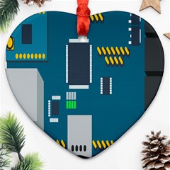 Amphisbaena Two Platform Dtn Node Vector File Heart Ornament (two Sides) by Sapixe