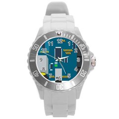 Amphisbaena Two Platform Dtn Node Vector File Round Plastic Sport Watch (l) by Sapixe