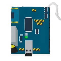 Amphisbaena Two Platform Dtn Node Vector File Drawstring Pouch (5xl)