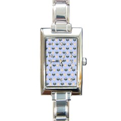 Alien Pattern Rectangle Italian Charm Watch by Sapixe