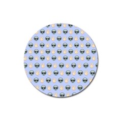 Alien Pattern Magnet 3  (round) by Sapixe