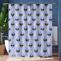 Alien Pattern Shower Curtain 60  X 72  (medium)  by Sapixe