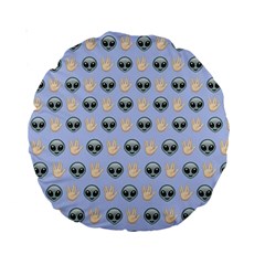 Alien Pattern Standard 15  Premium Round Cushions by Sapixe