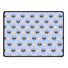 Alien Pattern Double Sided Fleece Blanket (small)  by Sapixe