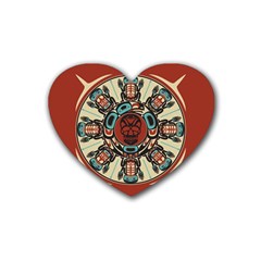 Grateful Dead Pacific Northwest Cover Heart Coaster (4 Pack)  by Sapixe