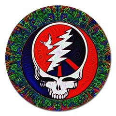 Grateful Dead Magnet 5  (round) by Sapixe