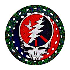 Grateful Dead Ornament (round Filigree)