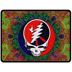 Grateful Dead Double Sided Fleece Blanket (large)  by Sapixe