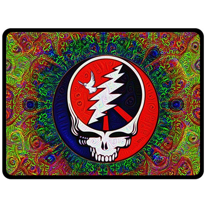 Grateful Dead Double Sided Fleece Blanket (Large) 