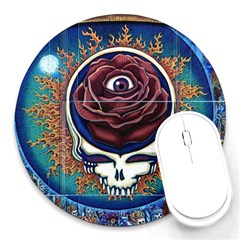 Grateful Dead Ahead Of Their Time Round Mousepads by Sapixe