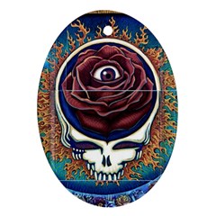 Grateful Dead Ahead Of Their Time Ornament (oval) by Sapixe