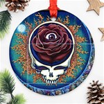 Grateful Dead Ahead Of Their Time Round Ornament (Two Sides) Front