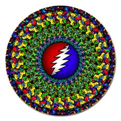 Grateful Dead Magnet 5  (round) by Sapixe