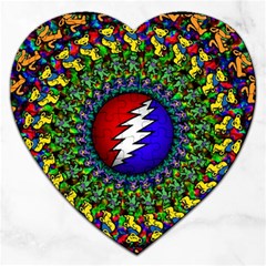 Grateful Dead Jigsaw Puzzle (heart) by Sapixe