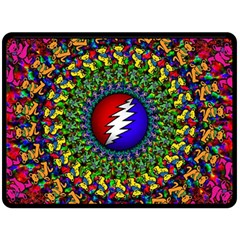 Grateful Dead Double Sided Fleece Blanket (large)  by Sapixe