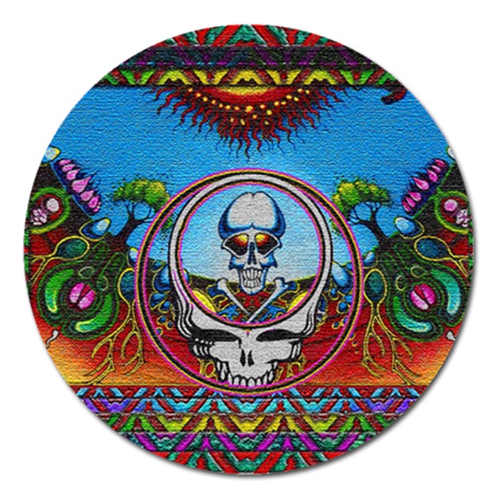 Grateful Dead Wallpapers Magnet 5  (Round)