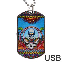 Grateful Dead Wallpapers Dog Tag Usb Flash (two Sides) by Sapixe