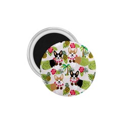 Corgis Hula Pattern 1 75  Magnets by Sapixe