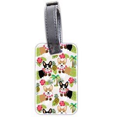 Corgis Hula Pattern Luggage Tag (two Sides) by Sapixe