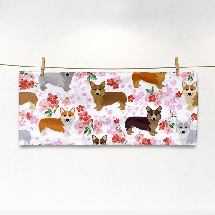 Corgis Corgi Pattern Hand Towel