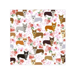 Corgis Corgi Pattern Small Satin Scarf (square) by Sapixe