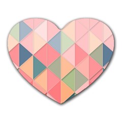 Background Geometric Triangle Heart Mousepads by Sapixe