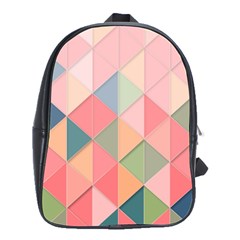 Background Geometric Triangle School Bag (large) by Sapixe