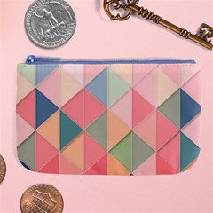 Background Geometric Triangle Large Coin Purse by Sapixe