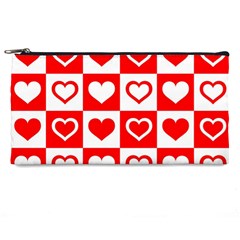 Background Card Checker Chequered Pencil Cases by Sapixe