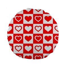 Background Card Checker Chequered Standard 15  Premium Round Cushions by Sapixe