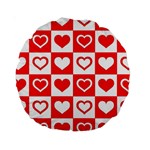 Background Card Checker Chequered Standard 15  Premium Round Cushions Front