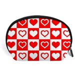 Background Card Checker Chequered Accessory Pouch (Large) Front