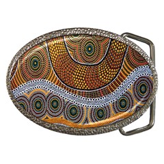 Aboriginal Traditional Pattern Belt Buckles by Sapixe