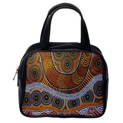 Aboriginal Traditional Pattern Classic Handbag (one Side)