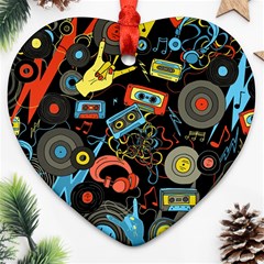 Music Pattern Ornament (heart)