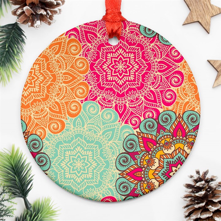 Art Abstract Pattern Ornament (Round)