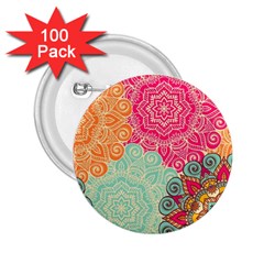 Art Abstract Pattern 2 25  Buttons (100 Pack)  by Sapixe