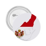 Monaco Country Europe Flag Borders 2.25  Buttons Front