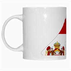 Monaco Country Europe Flag Borders White Mugs by Sapixe